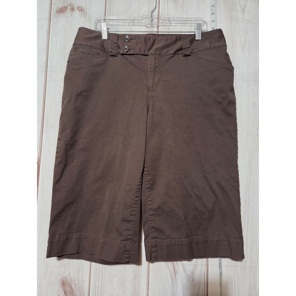 Lane Bryant Brown Capri Pants Ladies 14 Business Casual Chino